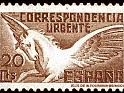 Spain 1937 Pegaso 20 Ptas Castaño Edifil 832. España 832. Subida por susofe